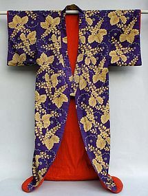 Japanese Uchikake Robe, Kabuki Stage Costume (item #965392)